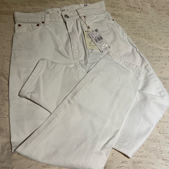 Mango Mom jeans white high rise size Eur 38 - Picture 3 of 4